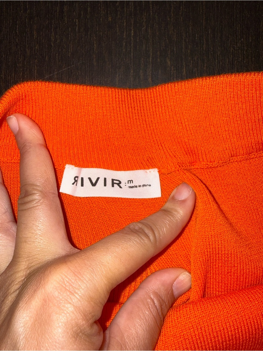 RIVIR Orange Knit 2 Piece Skirt Set Crop Polo Top Y2K Preppy Tennis Outfit - Picture 5 of 10